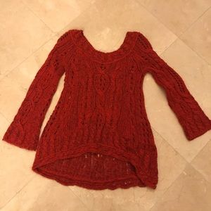 Free People bell sleeve sweater, Small